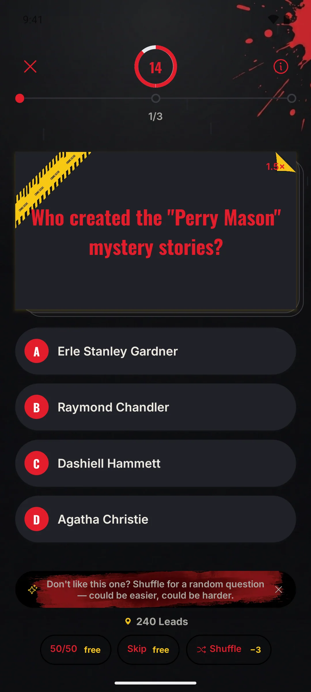 Crime & Mystery Trivia — Quiz