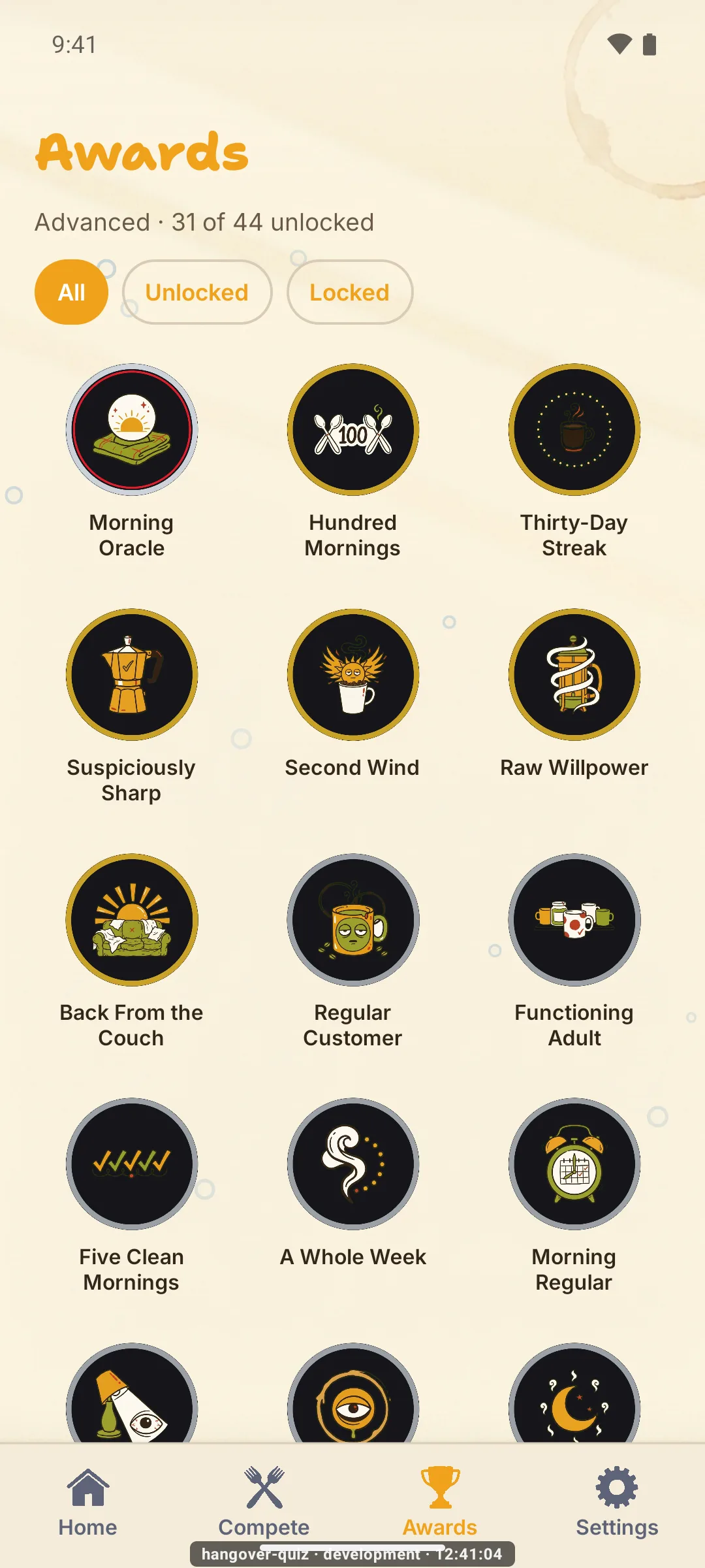 Hangover Quiz: Easy Trivia — Achievements