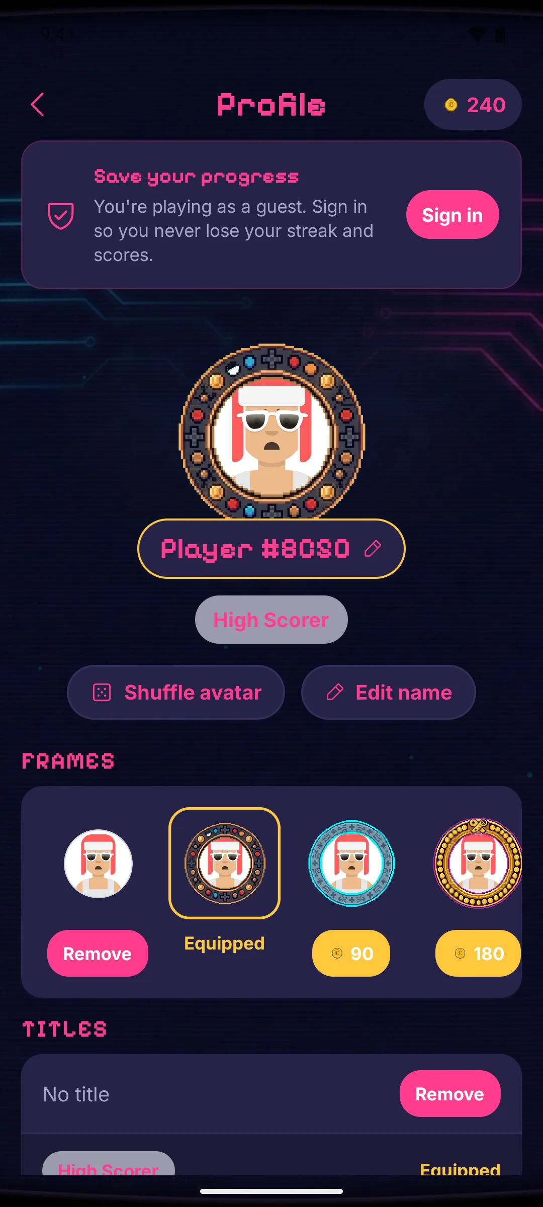 Pixel Quiz: Video Game Trivia — Profile