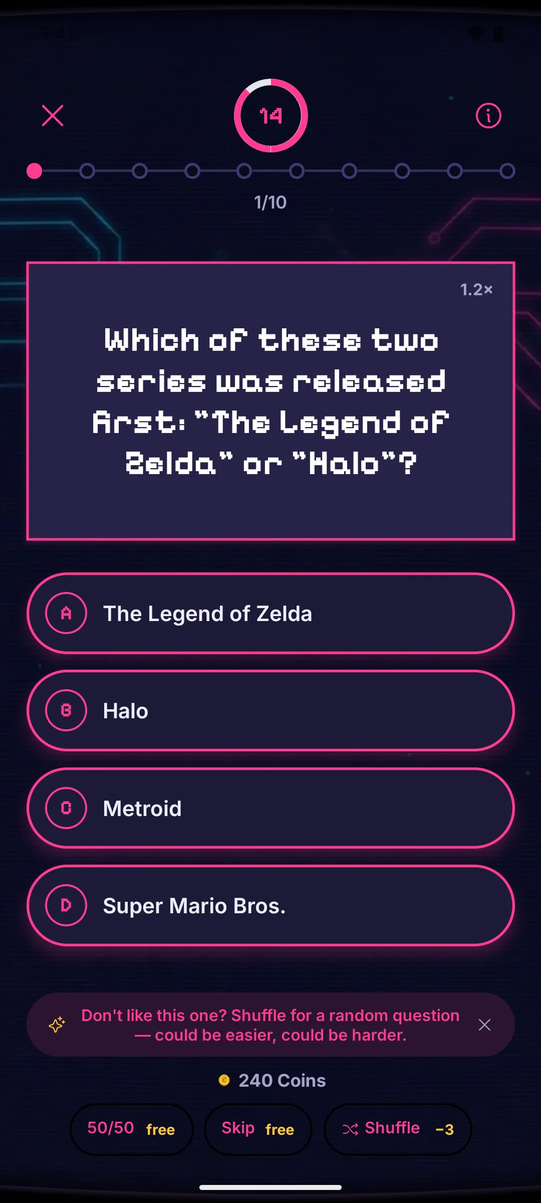 Pixel Quiz: Video Game Trivia — Quiz